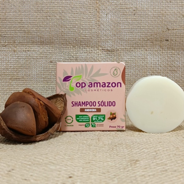 Shampoo Sólido Natural Andiroba 70g