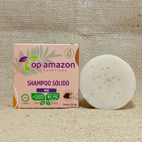 Shampoo Sólido Natural Açaí 70g